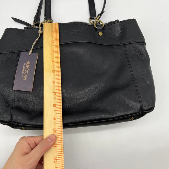 American Leather Co. Taylor Triple Entry Satchel Black Color Handbags - Picture 3 of 13